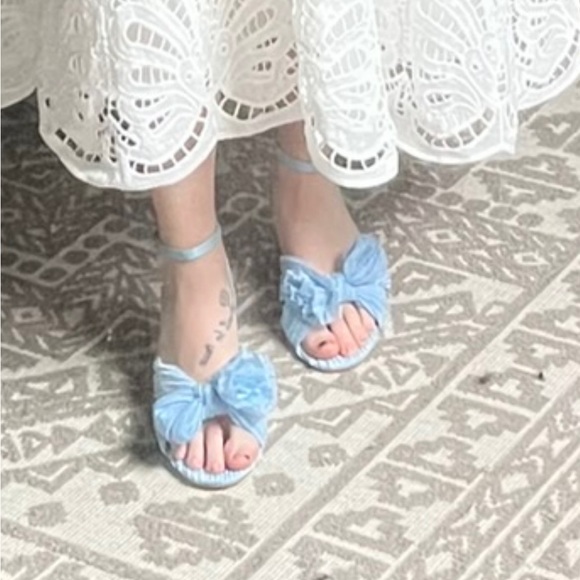 Open toe heel with bow - Picture 2 of 3